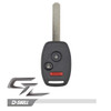 Honda 3 Button Remote Head Key MLBHLIK-1TA, IN DURASHELL - Refurbished, Recase in Durashell