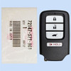 Honda 4-Button Smart Key ACJ932HK1310A 72147-SZT-A01 433 MHz, New OEM