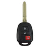 Scion, Toyota 3 Button Remote Head Key MOZB52TH, 89070-52G30, 315 MHz - Refurbished, Recase