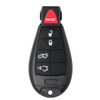 Keyless2Go Jeep 5 Button Non Proximity Remote Replacement IYZ-C01C 68066841 AF - With Durashell Technology, Premium Aftermarket, CDJ-KH5-005-NFB-MK0-001