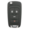 Chevrolet 4 Button Remote Flip Key KR55WK50073, 13586120, 315 MHz - New, OEM