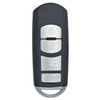 Keyless2Go Mazda 4 Button Smart Key WAZSKE13D01 GJY9-67-5DY 315 MHz, Premium Aftermarket