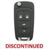 (Discontinued) Chevrolet 4 Button Remote Flip Key OHT01060512, 13501259, 433 MHz - New, OEM
