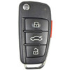 Audi 4 Button Remote Flip Key MYT4073A 8E0-837-220-R - Refurbished A 182441