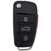 Audi 4 Button Remote Flip Key NBG009272T, 8P0837220E, 315 MHz - Refurbished, Recase