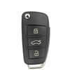 Audi 4 Button Remote Flip Key IYZ 3314, 4F0837220AG, 315 MHz - Refurbished, Grade A