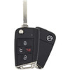 Volkswagen 4 Button Remote Flip Key with Comfort Access NBGFS125C1, 5G6959752BM, 315 MHz - Refurbished, Grade A