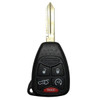 Chrysler Dodge Jeep 5-Button Remote Head Key OHT692713AA / OHT692427AA / KOBDT04A 68029834 / 68029834AA / 68003389 / 68003389AA 315 MHz, Standard Aftermarket