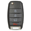 Canadian Version - Kia 4 Button Remote Flip Key TQ8-RKE-4F27, 95430-D9100, 433 MHz - Refurbished, Recase