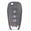 Locksmith Essentials Replacement Chevrolet 4 Button Remote Flip Key LXP-T003, 13588756, 315 MHz - Aftermarket