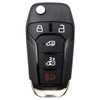 Ford Transit 5 Button Remote Flip Key Shell Replacement Case N5F-A08TAA, 164-R8255 - Aftermarket