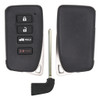 Lexus 4 Button Smart Key Shell Replacement Case HYQ14FBA, HYQ14FLB - Aftermarket