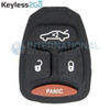 Replacement 4 Button Pad for Dodge Chrysler Jeep - BIG buttons