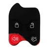 Ford, Lincoln, Mercury 4 Button Old-Style Remote Head Key Replacement Button Pad OUCD6000022, OUC6000022, CWTWB1U722, CWTWB1U793 - Aftermarket