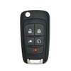 Chevrolet 5 Button Replacement Flip Key Remote Shell, OHT05918179, 22755321, 315 MHz, Standard Aftermarket