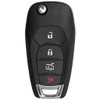 GM 4 Button Remote Flip Key Case and Pad Replacement Shell LXP-T003, LXP-T004 - Aftermarket