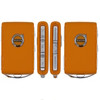 Volvo 4 Button Smart Key Orange Leather, YGOHUF8423, 32425221, 433 MHz - Refurbished, Grade A