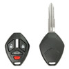 4 button Shell for Mitsubishi Remote Head Keys MIT3 with Shoulder Stops