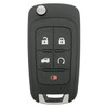 Chevrolet 5 Button Remote Flip Key KR55WK50073, 13585688, 315 MHz - Refurbished, Grade A