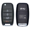 Kia 4 Button Flip Key SY5JFRGE04, 95430-D4010, 433 MHz - Refurbished, Grade A