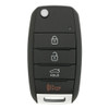 Kia 4 Button Remote Flip Key OSLOKA-875T, 95430-A7200, 433 MHz - Refurbished, Recase