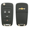 Chevrolet 4 Button Non-Prox Remote Flip Key AVL-B01T1AC, 13574862, 315 MHz - Refurbished, Grade A
