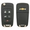 Chevrolet 5 Button Remote Flip Key OHT01060512, OHT05918179, V2T-01060512 - New, OEM