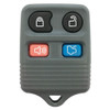 Electronics not included   Ford/Lincoln/Mercury gray 4 button remote shell/pad replacement (WITHOUT passive memory switch)