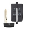 Ford, Lincoln 4 Button Smart Key Case and Pad Replacement Shell M3N5WY8406, 164-R7032, 164-R7034 - Aftermarket