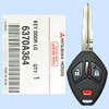 Mitsubishi 3 Button Remote Head Key OUCG8D-620M-A, 6370A364, 315 MHz - New, OEM