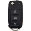 Volkswagen 4 Button Non-Prox Remote Flip Key NBGFS93N, 5K0837202BJ, 315 MHz - Aftermarket
