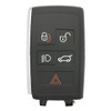 Land Rover, Jaguar 5 Button Smart Key Case and Pad Replacement Shell KOBJXF18A - Aftermarket