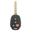 Toyota 4 Button G Stamped RHK Replacement Case w/ Chip Holder