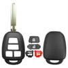 Durashell Toyota 4 Button Remote Head Key Shell
