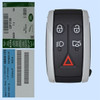 Jaguar 5 Button Smart Key KR55WK49244, 6W83-15K601-LB, 315 MHz - New OEM