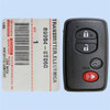 Toyota 4 Button Proximity Smart Key (GNE Board - 5290) HYQ14ACX, 89904-0T060, 315 MHz - New, OEM