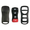 Nissan, Infiniti 4 Button Remote Shell Replacement Case and Pad KBRASTU15, 28268-ZB700 - Aftermarket