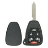 Chrysler, Dodge, Jeep 6 Button Remote Head Key Shell Replacement Case M3N5WY72XX - Aftermarket