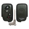 4 Button Shell For Lexus Smart Proximity Remote Key HYQ14AAB, HYQ14ACX, HYQ14AAF