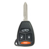 Keyless2Go 4 Button Remote Head Key Replacement For Dodge Jeep Chrysler KOBDT04A