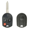 Dura-Shell Replacement Remote Head Key Shell for Ford 164-R7016, 164-R7043 - 3 Button - Old Style - Standard Blade