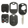 Remote Head Key Shell for Ford 164-R8000 - 5 Button - New Style - Standard Blade