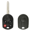 Ford, Lincoln, Mercury 4 Button Remote Head Key Shell Replacement Case OUCD6000022, 164-R7040 - Aftermarket