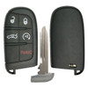 5 Button Shell For Dodge Jeep Smart Proximity Remote Key M3N-40821302 Case/Pad, 5btn Tombstone Shell