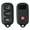 Replacement 4 Button w/Window Remote Shell for Toyota