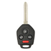 Subaru 4 Button Remote Head Key CWTB1G077 / 57497-FL00A / B110 / H Chip - Black Pod - New