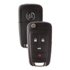 Strattec (5912555) Buick 4 Button Non-PEPS Remote Flip Key OHT01060512, 13504205, 315 MHz - New, OEM