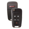Strattec (5912548) GMC 5 Button Non-PEPS Remote Flip Key OHT01060512, 13504259, 315 MHz - New, OEM
