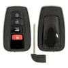 4 Button Shell For Toyota Smart Proximity Remote Key HYQ14FBE, HYQ14FBC, HYQ14AHP, HYQ14FBN