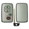 4 Button Shell For Toyota Smart Proximity Remote Key HYQ14AAB - Silver